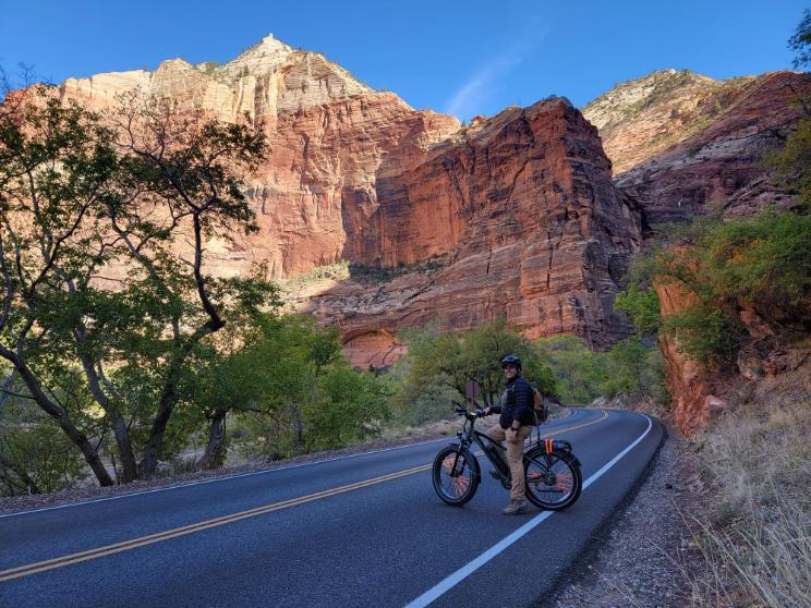 Enjoy Winter E Bike Rental Adventure in Zion National Park